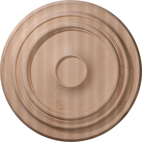 Ekena Millwork Carved Traditional Ceiling Medallion, Cherry (Fits Canopies up to 3 3/8"), 16"OD x 1 1/8"P CMW16TRCH - main